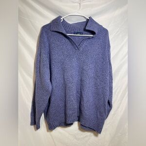 Karen Scott Lavender V-Neck Sweater
